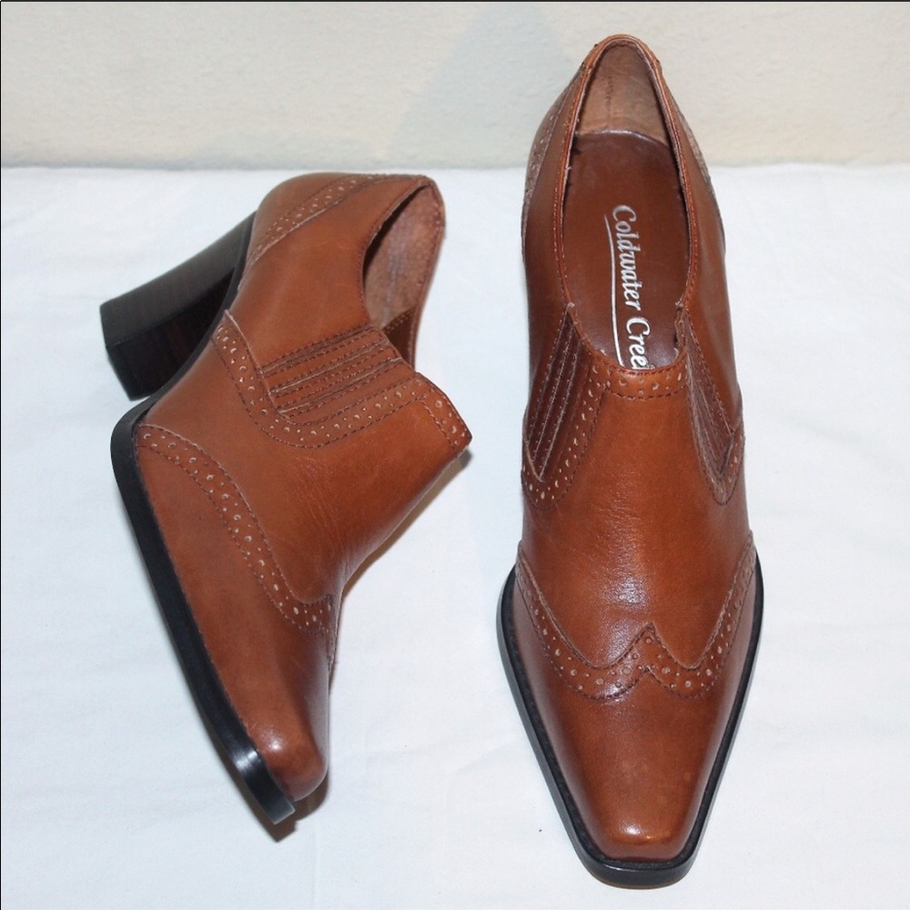 Coldwater Creek Leather Ankle Booties
